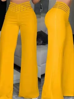 Pantalones acampanados de cintura alta en internet