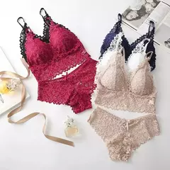 Conjunto de ropa Interior de Encaje Sexy en internet