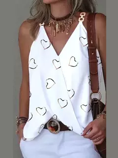 Blusa Cuello en V - comprar en línea