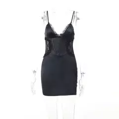 Vestido Ajustado de Tirantes - tienda en línea