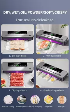 Sellador al vacío eléctrico para alimentos secos y húmedos. - tienda en línea