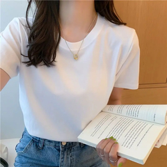 Camiseta lisa de manga corta para mujer - TOKO Directo a tu Puerta