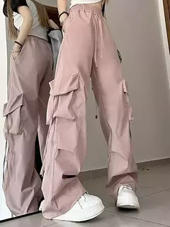 Pantalones Rectos con Cordones en internet