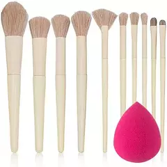 Juego de 10 Unidades Brochas de Maquillaje - comprar en línea