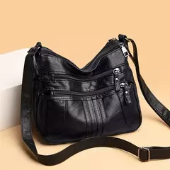 Bolso de hombro de cuero de lujo para mujer, bandolera de diseñador, a la moda, - comprar en línea