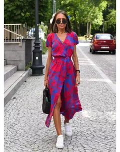 Vestidos largos con estampado Floral para mujer