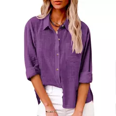 Camisas de lino y algodón para mujer.