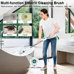 Cepillo de Limpieza Eléctrico Multifuncional cocina, baño, inodoro, fregadero, cepillo de limpieza del hogar, 8 en 1 - comprar en línea