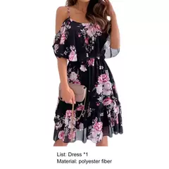 Vesitido con estampado de flores para mujer - comprar en línea