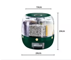 Dispensador de Arroz Granos y Cereales Giratorio de 360 grados en internet