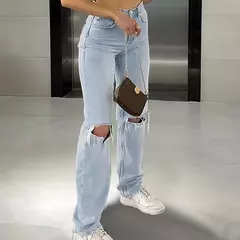 Jeans Rectos de Cintura Media - comprar en línea