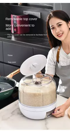 Imagen de Dispensador de Arroz Granos y Cereales Giratorio de 360 grados