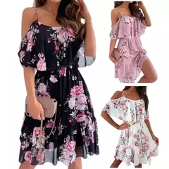 Vesitido con estampado de flores para mujer en internet