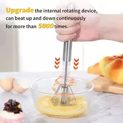 Imagen de Batidor semiautomático de acero inoxidable.