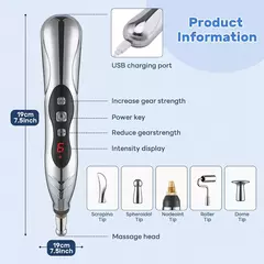 Pluma de acupuntura eléctrica 5 en 1. - tienda en línea