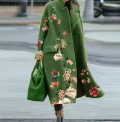 Abrigo de Lana con Estampado en internet