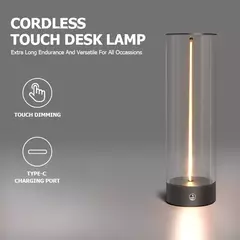 Lámpara de mesa LED portátil inalámbrica,Ideal para Excritorios.