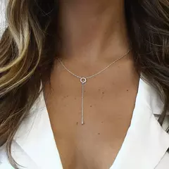 Colgante de Plata 2 Lineas - tienda en línea