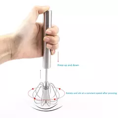Batidor semiautomático de acero inoxidable. - comprar en línea