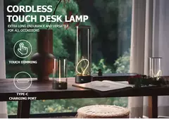 Lámpara de mesa LED portátil inalámbrica,Ideal para Excritorios. - comprar en línea