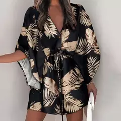 Vestido corto con estampado Floral para mujer