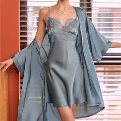 Pijamas de Satén de Encaje - tienda en línea