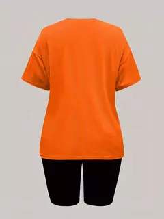 Conjunto de dos piezas con estampado de bandera de Estados Unidos para mujer - tienda en línea