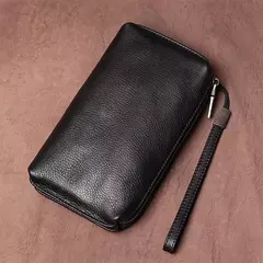 Bolso de Mano de Cuero