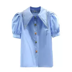Blusa Holgada con Manga - tienda en línea