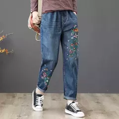 Pantalones Retro bordados