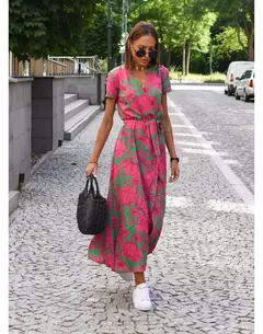 Vestidos largos con estampado Floral para mujer
