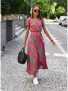 Vestidos largos con estampado Floral para mujer - TOKO Directo a tu Puerta