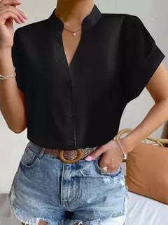 Blusa blanca de Chifón. en internet