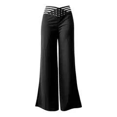 Pantalones acampanados de cintura alta - tienda en línea