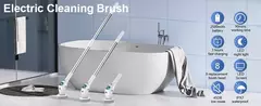 Cepillo de Limpieza Eléctrico Multifuncional cocina, baño, inodoro, fregadero, cepillo de limpieza del hogar, 8 en 1