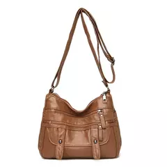 Bolso de hombro de cuero de lujo para mujer, bandolera de diseñador, a la moda, - TOKO Directo a tu Puerta