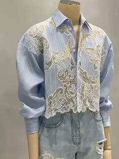 Camisa Elegante de Encaje - TOKO Directo a tu Puerta