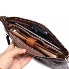 Bolso de Mano de Cuero Vintage