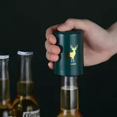 Abridor de botellas de cerveza automático magnético creativo, tapa de prensa d
