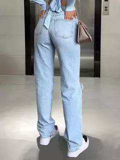 Jeans Rectos de Cintura Media