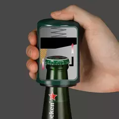 Abridor de botellas de cerveza automático magnético creativo, tapa de prensa d - comprar en línea