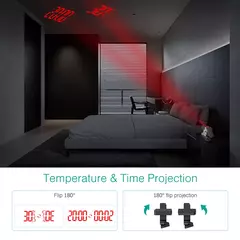 Reloj despertador Digital de doble proyección. - tienda en línea