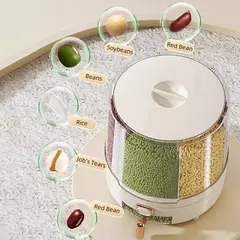 Caja de Almacenamiento de Granos sellada a prueba de insectos y humedad, tanque de arroz, almacenamiento de alimentos, 360 ° en internet