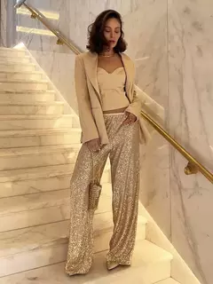 Pantalones de Lentejuelas Brillantes
