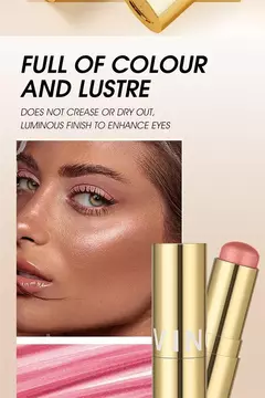 Colorete multiusos 3 en 1, Brillo Facial tinte para ojos, mejillas y labios, resistente al agua. en internet
