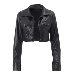 Chaqueta Corta de Cuero - comprar en línea