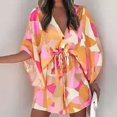 Vestido corto con estampado Floral para mujer en internet