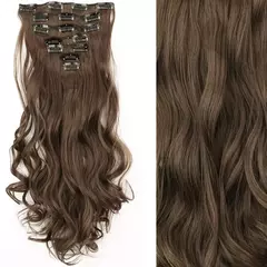 Extensión de Pelo Largo y Liso Natural 16 Clips - comprar en línea