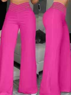 Pantalones acampanados de cintura alta - TOKO Directo a tu Puerta