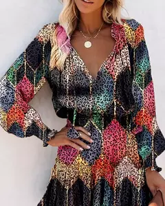 Vestido corto con estampado Floral para mujer - TOKO Directo a tu Puerta